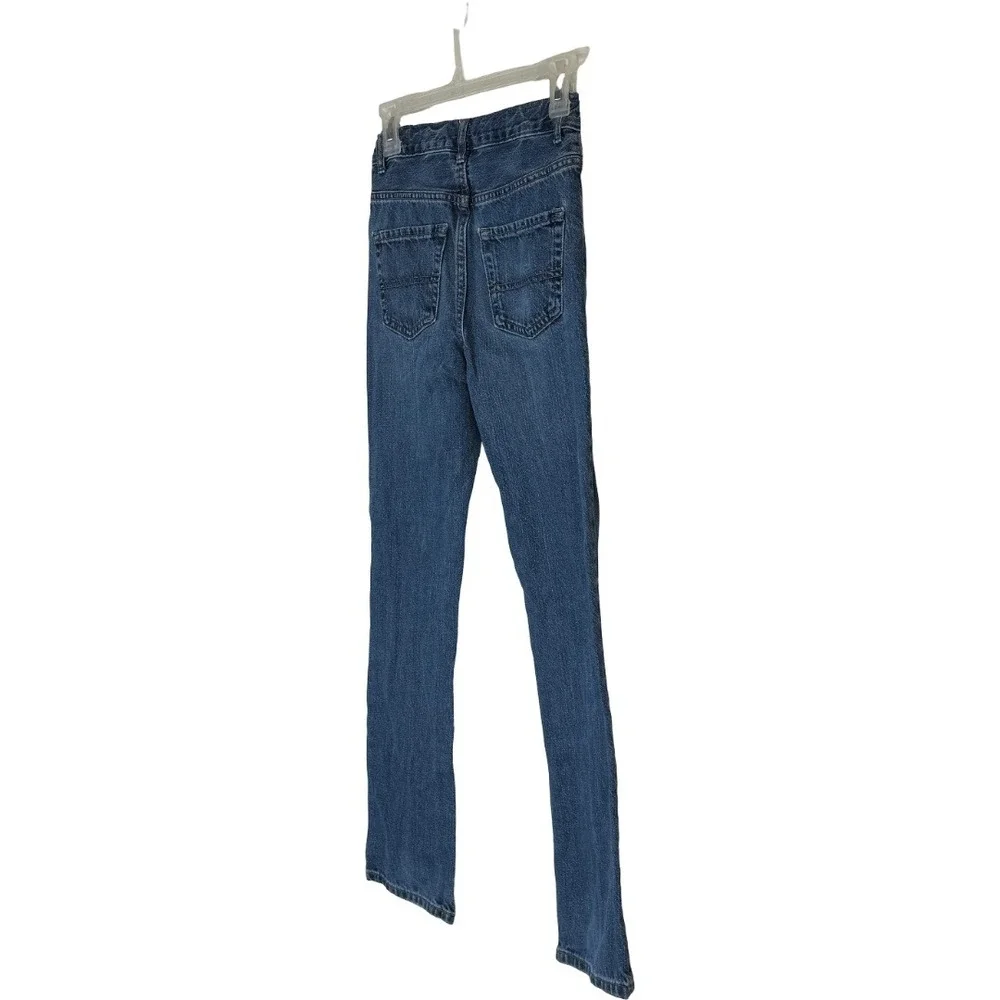 The Childrens Place Bootcut Jeans Boys Size‎ 12 Slim Blue Denim Adjustable Waist